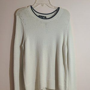 SOLD - NWT Defects Rag & Bone Jean Sweater Size Medium White MSRP $249